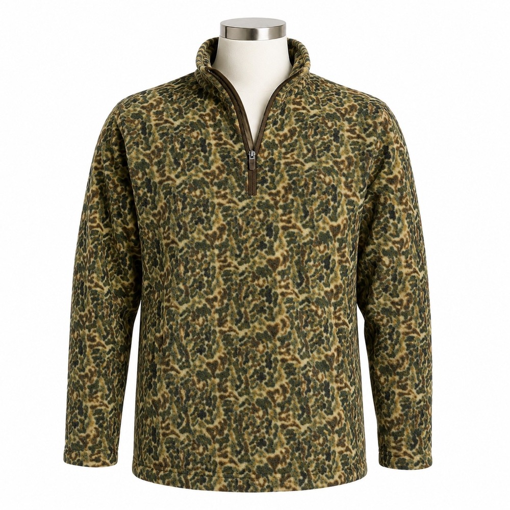Properly Tied Sportsman Microfleece 1/4 Zip Pullover Men's Medium Camo